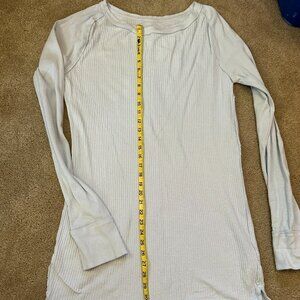 Free People Baby blue long sleeve knit top Size XLarge